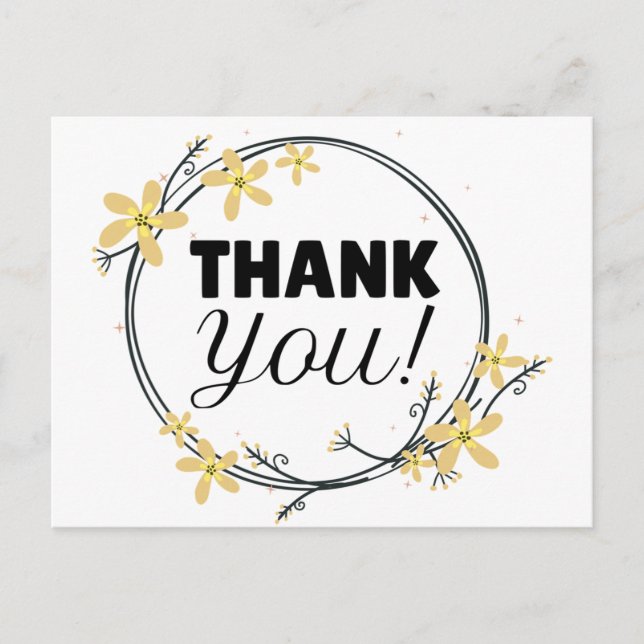 Thank you  postcard (Front)