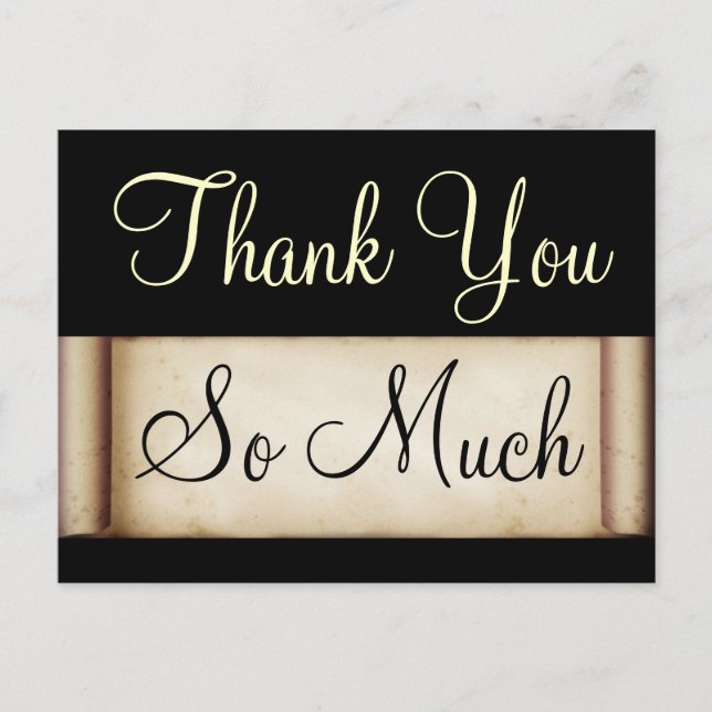 Thank You Postcard (Front)