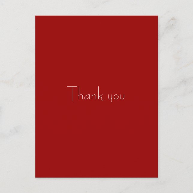 Thank you Postcard (Front)