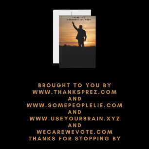 Thank you President Joe Biden Card