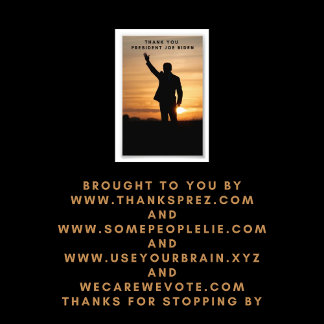 Thank you President Joe Biden Photo Print