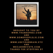 Thank you President Joe Biden