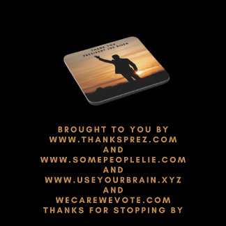 Thank you President Joe Biden Stone Coaster