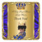Thank You Prince Royal Blue Baby Shower Regal Gold