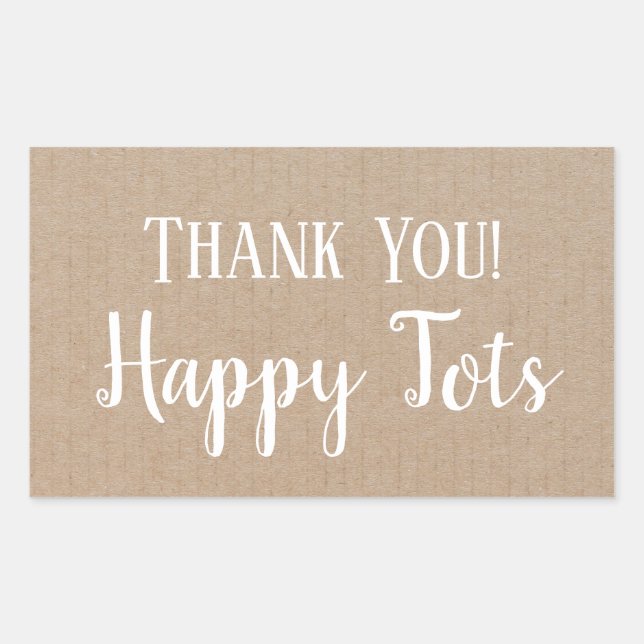 Thank you Product Modern Hipster Circle Craft Sticker (Front)