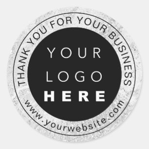Thank You Professional Logo Promotional Business Classic Round Sticker