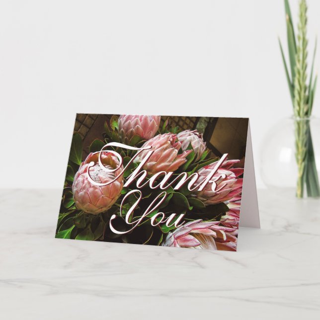 Thank You Protea Card (Front)