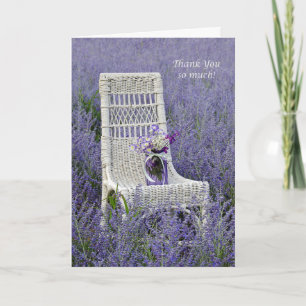 Thank You Purple Bouquet Card