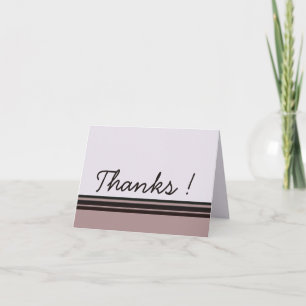 Thank you purple with black