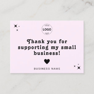 Thank You Qr Code Logo Discount Leave A Review Business Card