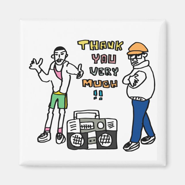 thank you rap magnet (Front)