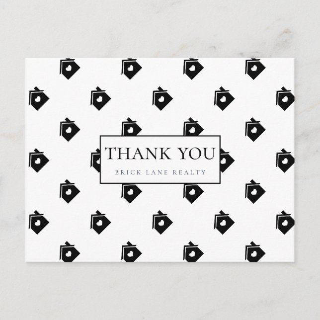 Thank You Real Estate Houses Postcard (Front)