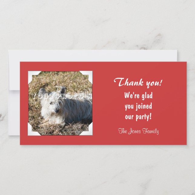 Thank you - Red Card (Front)