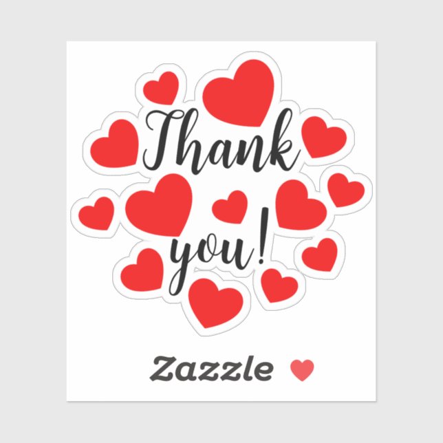 Thank you Red Hearts (Sheet)