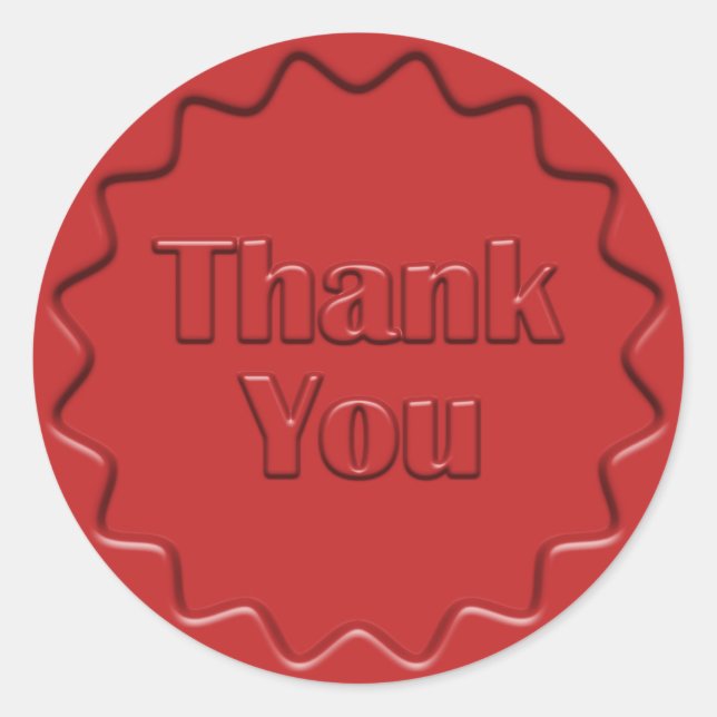 Thank You Red Wax Seal (Front)