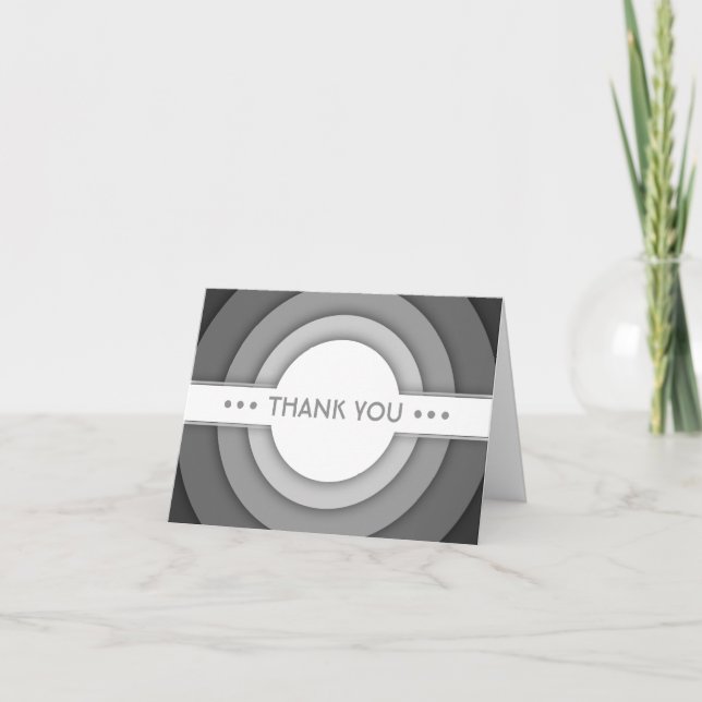 THANK YOU (retro) Card (Front)