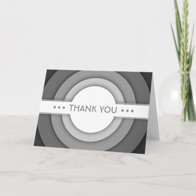 THANK YOU (retro) Card (Front)