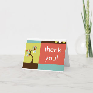 thank you : retro tree card