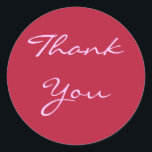 Thank You Rose Sticker<br><div class="desc">A unique gift for any special occasion,  or treat yourself.  Customize this for any special Occasion!</div>