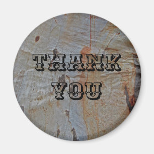 Thank You Rustic Appreciation Tree Trunk Photo Magnet