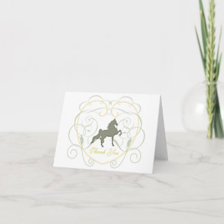 Thank You Sage Saddlebred Card