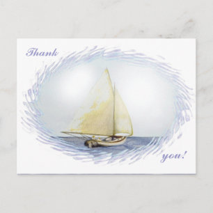 Thank you!  "Sailing" By Brigid O'Neill Hovey Postcard