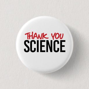 Thank you science 1 inch round button