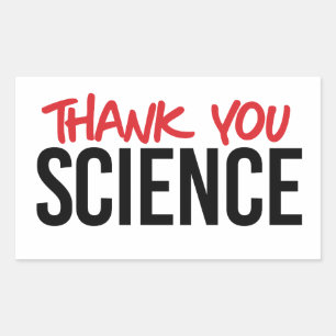 Thank you science sticker