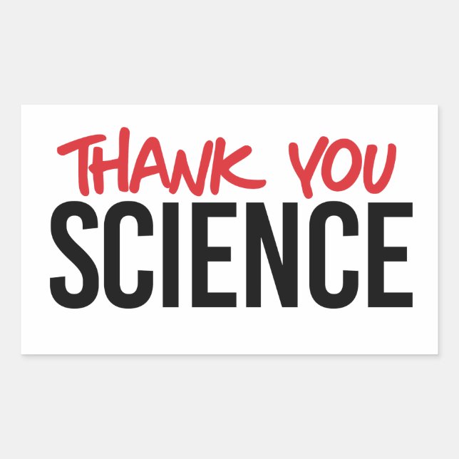 Thank you science sticker (Front)