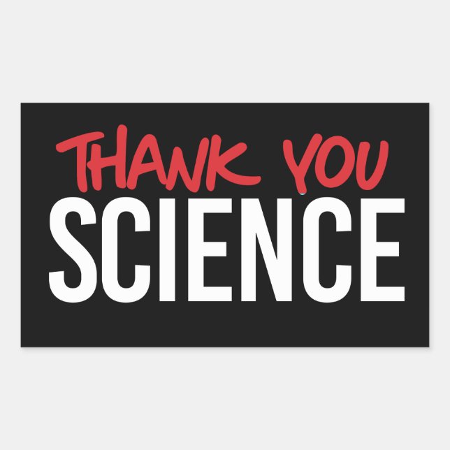 Thank you science sticker (Front)