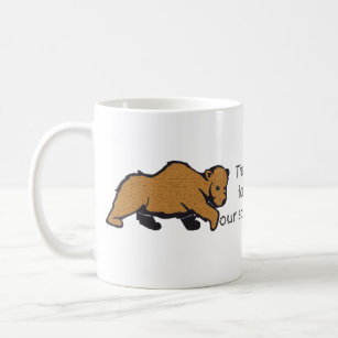 Thank You Scout Leader Artistic Brown Bear Coffee Mug
