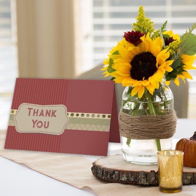 Thank You Scrapbook  Card (Scrapbook style Thank You card.)