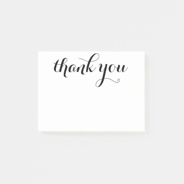 Thank You Script 4 x 3 Post-it Notes (Front)