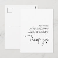 Thank You Script Wedding Heart Gratitude Message