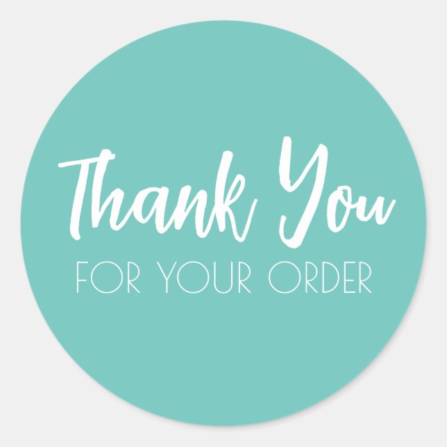 Thank You Seal Round Stickers (Front)
