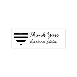 thank you self-inking stamp with name (s)