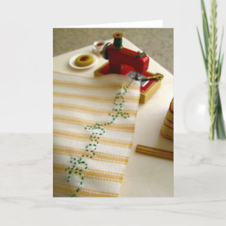 Thank You Sewing Machine Card