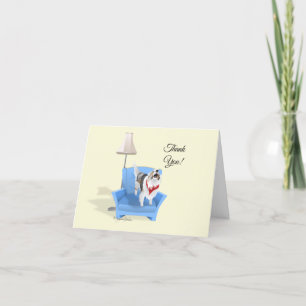 Thank You Sheltie, Barking Folded Card