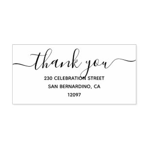 Thank You Signature Script Font Rubber Stamp