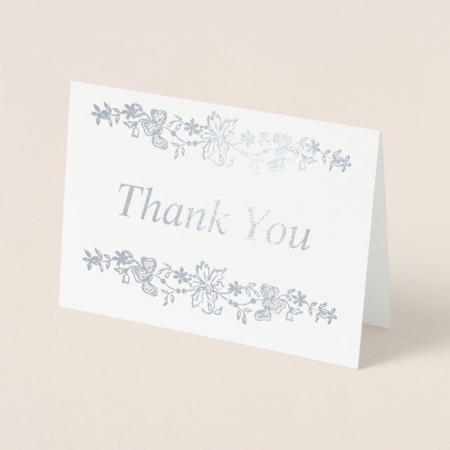 Thank You Silver Foil Card (Front)