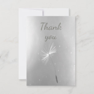 Thank You Simple Classic Dandelion Seed Card