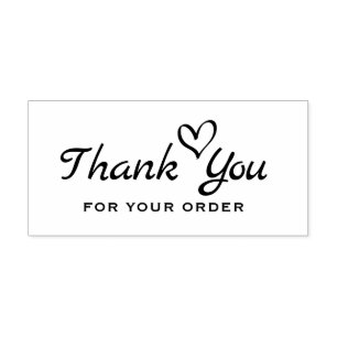 thank you simple script business rubber stamp