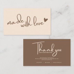 Thank You Small Business Note Card