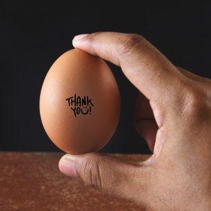 Thank You Smile Fresh Eggs and Duck Eggs Rubber Stamp