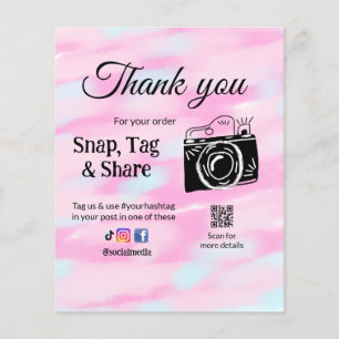 Thank you snap tag share media camera add socials
