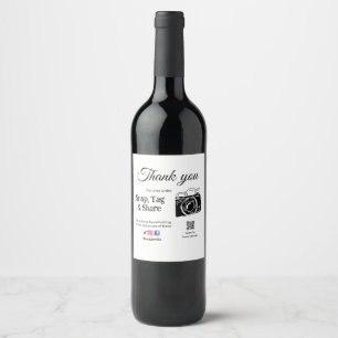 Thank you snap tag share media camera add socials wine label