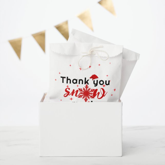 Thank you snow much Christmas business  Favour Bag (Party)