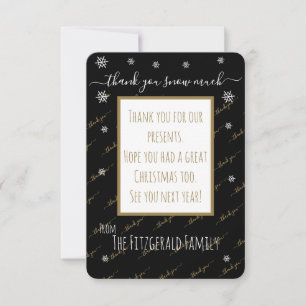 Thank You Snow Much Christmas Custom Personalized Card