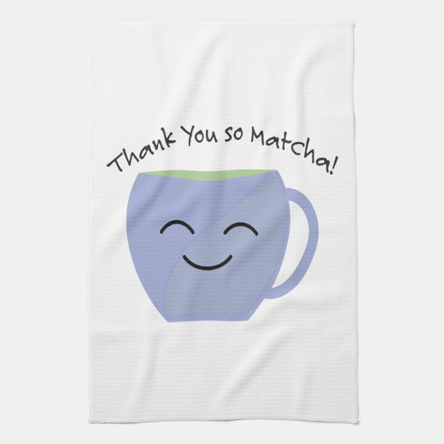 Thank You So Matcha Kitchen Towel (Vertical)