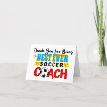 Thank You Soccer Coach